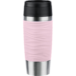 Emsa TRAVEL MUG Waves Thermobecher, hellrosa0,36 Liter