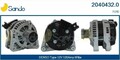 SANDO 2010243.1 Lichtmaschine Generator LiMa 90A 12V für VW POLO (9N)