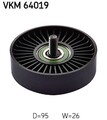 SKF Umlenk-/Führungsrolle, Keilrippenriemen VKM 64019 für HYUNDAI KIA