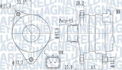 MAGNETI MARELLI LICHTMASCHINE GENERATOR 150A passend für ALFA ROMEO 159 FIAT