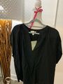 H+M Tunika Hemd  Bluse Kurzarm schwarz  Gr.XL neu mit Etikett (80)