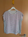 Esprit maritim weiss-blau-rot gestreiftes TShirt Gr. S