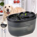 2,3L Katzenbrunnen Trinkbrunnen Katzenbrunnen mit LED für Katzen Hunde Haustier