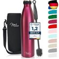 Milu Edelstahl Trinkflasche 350ml 500ml 750ml 1L 1,5L Thermosflasche, Isolierte