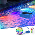 Solarbetrieben LED Poolbeleuchtung Unterwasserbeleuchtung Pool Licht RGB Lampe