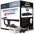 Für BMW 2er Cabrio Typ F23 Anhängerkupplung starr +eSatz 13pol uni 14- NEU