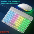 Für iPad 6/7/8/9/10th Gen Air 3 4 5 Pro 11 10,9 QWERTZ Beleuchtet Tastatur Maus