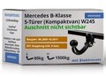 ANHÄNGERKUPPLUNG starr für Mercedes B-Klasse 05-11 +7pol E-Satz BRINK