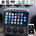 DAB+ 4+64G Autoradio Android 13 Carplay GPS RDS +KAM Für Peugeot 308 408 2007-13