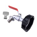 für IBC Kugelauslaufhahn 1/2 Adapter S60x6 Tank Regenwasser Container De