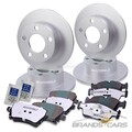 ATEC 4x BREMSSCHEIBE+BREMSBELÄGE BREMSKLÖTZE VORN+HI FÜR AUDI A6 QUATTRO B4 C5