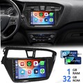 32GB Für Hyundai i20 PB 2014-2017 Carplay Android 14 Autoradio GPS Navi WIFI RDS