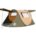 Wurfzelt Pop Up Zelt 2-4 Personen Camping Zelt mit Vorzelt Automatik