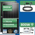 Solar-PV 1000W Balkonkraftwerk Solaranlage mit Hoymiles-800 WIFI Wechselrichter