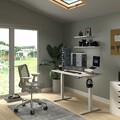 Elektrisch Schreibtisch Höhenverstellbarer 120×60 cm Bürotisch mit USB-A & C