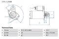 BOSCH 0 986 025 290 Starter für MAZDA