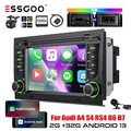 2+32G Carplay Autoradio Android 13 für Audi A4 02-07 S4 RS4 B6 B7 GPS NAV Kamera