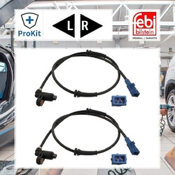 2x ORIGINAL® Febi Bilstein 36941 Sensor, Raddrehzahl Vorne, Links, Rechts