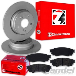 Zimmermann BREMSSCHEIBEN + BELÄGE HINTEN passend für TOYOTA C-HR X1  YARIS CROSSHA 281x12mm // auch für Camry V7 + Prius W6