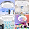 Smart Deckenventilator mit Beleuchtung Fernbedienung Deckenlampe Wohnzimmer LED