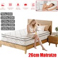Federkern Matratze 26cm 7 Zonen mit integriertem Toppe 90x200 100x200 160x200