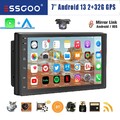 7 ZOLL Android 13 Carplay Autoradio 2+32G GPS Navi BT WIFI RDS USB HIFI +Kamera