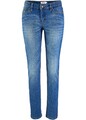Skinny Jeans Mid Waist Stretch Kurz Gr. 36 Blau Used Damen-Hose Pants Neu
