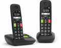 Gigaset E290A Duo schwarz Großtastentelefon,Anrufbeantworter,Verstärker BRANDNEU
