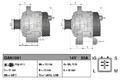 Lichtmaschine mit Freilaufriemenscheibe DAN1061 DENSO für TOYOTA AURIS