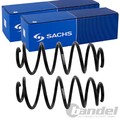 2X SACHS FAHRWERKSFEDERN HINTEN PASSEND FÜR FIAT DOBLO OPEL COMBO LINKS+RECHTS