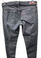LEVI'S 421 Ultra Low Skinny Grau/Schwarz Stretch  Gr.27/32 W27 L32 USA 3M