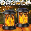 2x LED Kerze Solar Laterne Leuchte Außen Garten Lampe Terrasse Hängen 7 Optionen