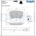 Delphi LP3824 Bremsbelagsatz für Scheibenbremse Bremsbelagsatz für Bentley 