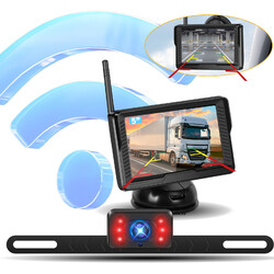 Einparkhilfe Rückfahrkamera Auto LKW BUS Funk Kabellos Mit 4.3'' LCD Monitor