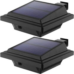 2-8Stk.Solar Dachrinnenleuchte Solarlampen für Außen 25LEDSolarlicht Auto ON/OFF