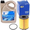 SCT GERMANY ÖLFILTER + 5L 5W-30 MOTORÖL für OPEL GM 93165557 DEXOS 2 LONGLIFE