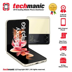 Samsung Galaxy Z Flip 3 5G – SM-F711B – 256 GB – cremefarben (entsperrt) – schön