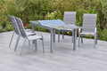MX Gartenmöbel Amalfi di Lusso Set 5tlg. Alu Gartengarnitur Terrassenmöbel Tisch