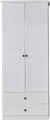 trendteam Garderobenschrank Schrank m. Einlegeböden weiß - Garderobe - 81x196x41