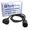140cm Diagnose-Adapter Kabel für BMW 10 Pin Stecker auf 16 Pin OBD2 Buchse