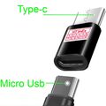 Micro USB auf USB C Adapter Ladekabel Datenkabel Schwarz für Samsung Huawei NEU