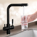 Küchenarmatur 3 Wege Wasserfilter Wasserhahn Trinkwasserhahn Spültischarmatur