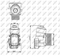 Ölkühler, Motoröl für AUDI SEAT SKODA VW NRF 31355