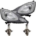 Halogen Scheinwerfer Set für Honda Jazz (GE) 07.08-> H4 mit Motor inkl. Lampen