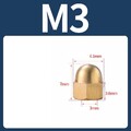 Sechskantschrauben Messing Hutmuttern DIN 1587 M3 M4 M5 M6 M8 M10 M12 M14 - M20