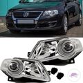 Klarglas Scheinwerfer Set H7/H7 05-10 + LWR Motor passt für für VW Passat 3C