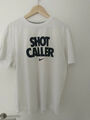 NIKE T-Shirt white/navy, XL - Basketball Print - Shot CALLER - French Montana