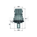 Sensor Kühlmitteltemperatur mit Dichtung 4 polig MAHLE für VW GOLF IV