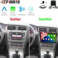 4+64GB Android 15 Autoradio Carplay RDS WiFi BT GPS Navi Für VW Golf VII MK7 Kam