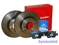 BREMBO+ATE Bremsensatz Vorne für CITROEN SAXO PEUGEOT 106 I II